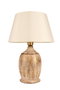 Opviq Lámpara de Mesa BK013 de Cerámica Beige